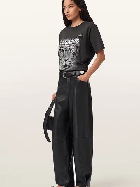 AllSaints t-shirt ROAR damski kolor czarny W075JD