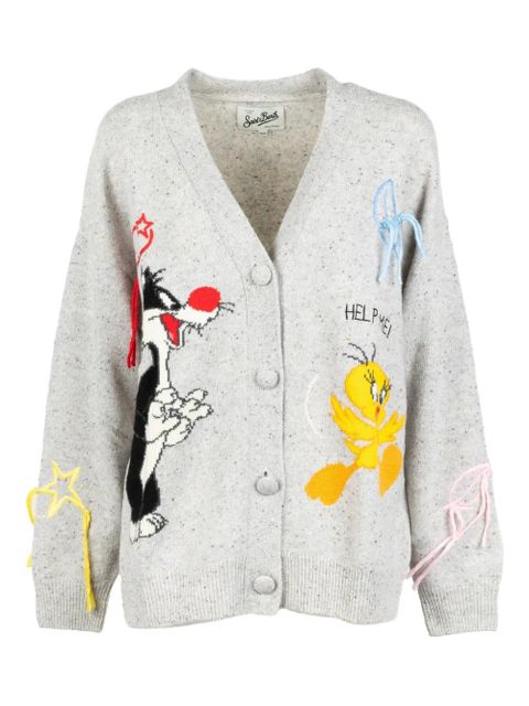 MC2 Saint Barth x Warner Bros. Sasi jacquard cardigan - Grey - zdjęcie produktu nr 1