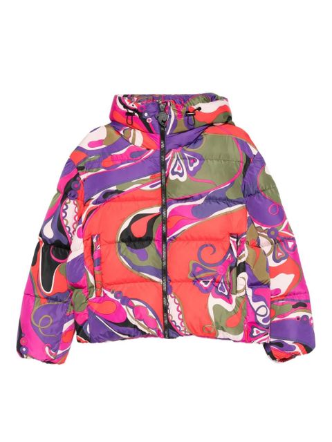 PUCCI abstract-print puffer jacket - Purple - zdjęcie produktu nr 1
