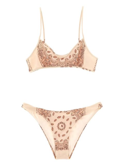 The Attico paisley-print bikini - Pink - zdjęcie produktu nr 1