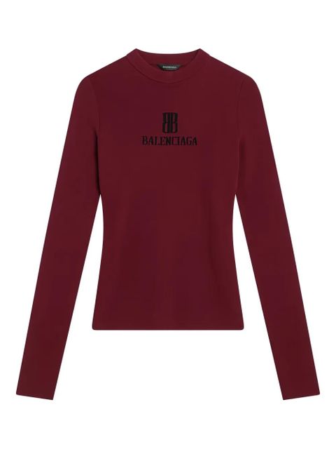 Balenciaga logo-print sweater - Red - zdjęcie produktu nr 1