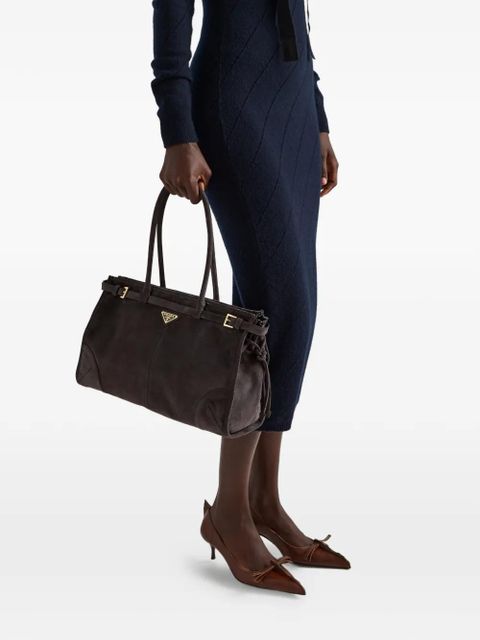 Prada large Bonnie tote bag - Brown - zdjęcie produktu nr 2