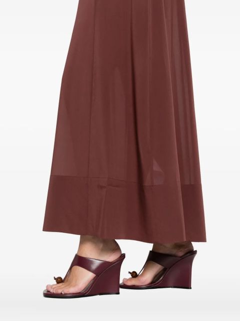 St. Agni sheer slip straps maxi dress - Brown