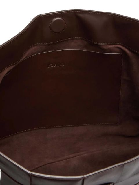 St. Agni large woven tote bag - Brown