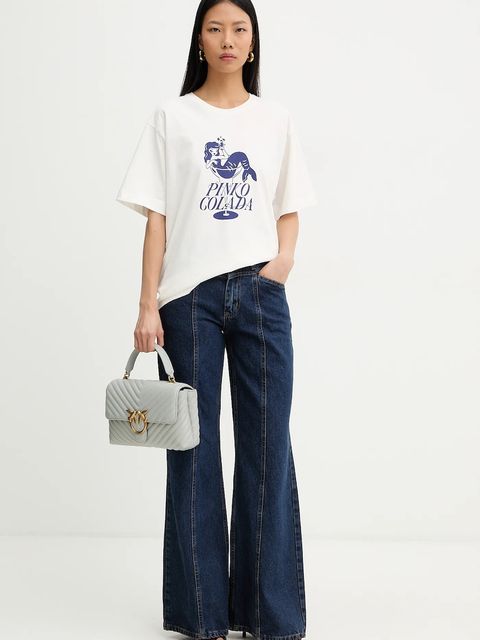 Pinko t-shirt bawełniany - zdjęcie produktu nr 1