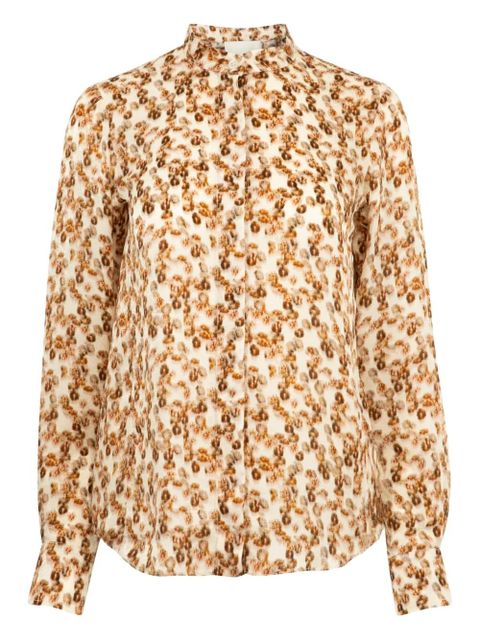 ISABEL MARANT Ilda floral-print blouse - Brown - zdjęcie produktu nr 1
