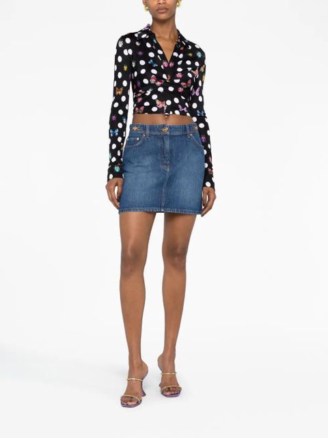 Versace x Dua Lipa Medusa '95 denim miniskirt - Blue - zdjęcie produktu nr 2