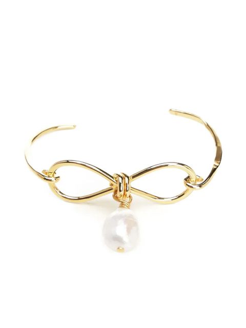 Marni bow pearl-drop bracelet - Gold - zdjęcie produktu nr 1
