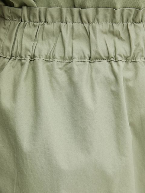 United Colors of Benetton spodnie bawełniane damskie kolor zielony proste high waist 4AC7DF09A