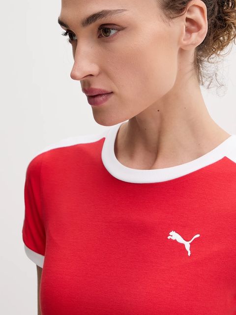 Puma sukienka kolor czerwony midi prosta 632140