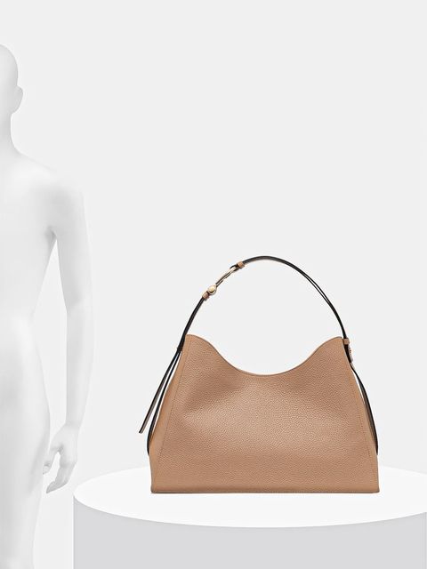 Furla torebka skórzana kolor beżowy WB01246.HSF000.YU500