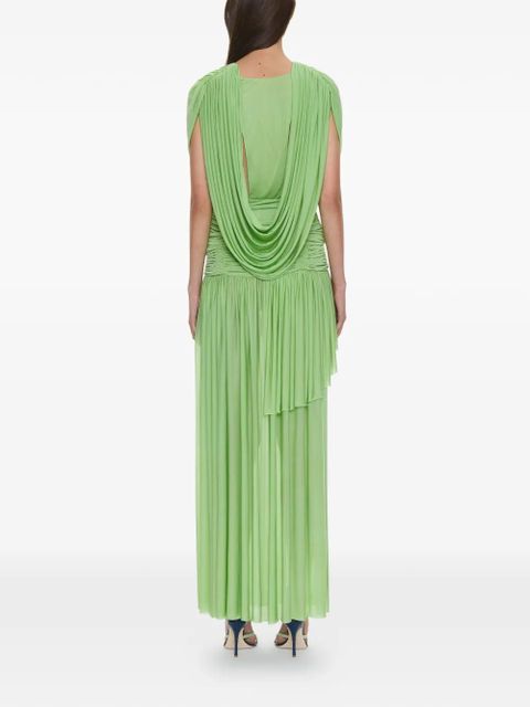 Christopher Esber Ripple drape top - Green