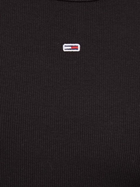 Tommy Jeans longsleeve kolor czarny DW0DW17387