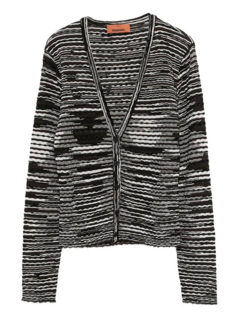 Missoni stripe-knit cardigan - Black - zdjęcie produktu nr 1