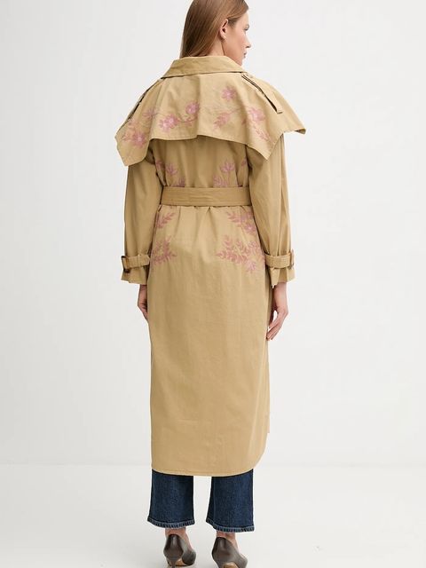 Hoss Intropia trencz bawełniany kolor zielony 5452468