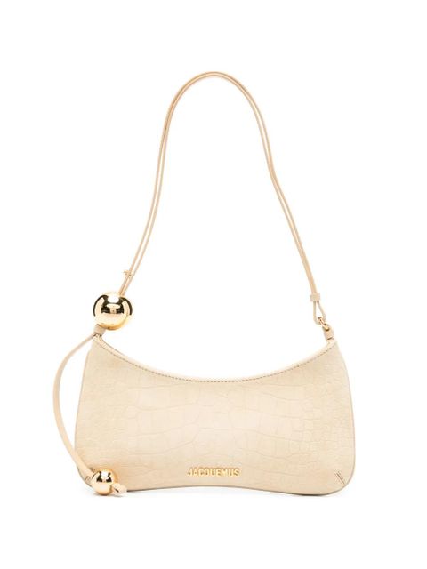 Jacquemus Le Bisou Perle croc-effect shoulder bag - Neutrals - zdjęcie produktu nr 1