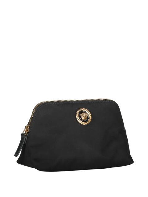 Versace logo-plaque make-up bag - Black - zdjęcie produktu nr 2