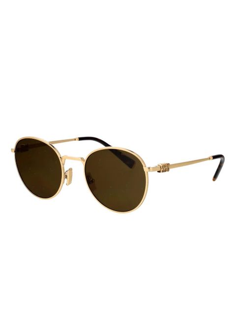 Miu Miu Eyewear round-frame sunglasses - Gold - zdjęcie produktu nr 2
