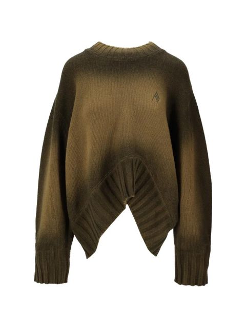 The Attico sprayed-wool sweater - Brown - zdjęcie produktu nr 1
