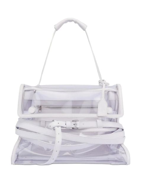 Moschino Tie Me tote bag - White - zdjęcie produktu nr 1