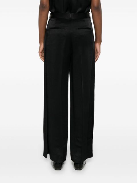 TOTEME crepe de chine trousers - Black