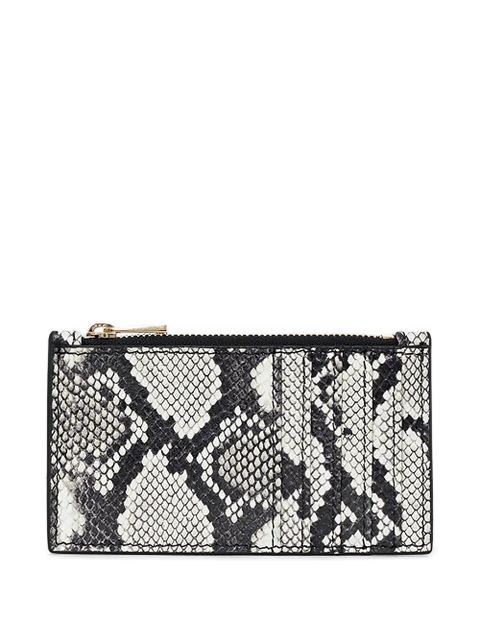ANINE BING Lucy python zip wallet - White - zdjęcie produktu nr 2