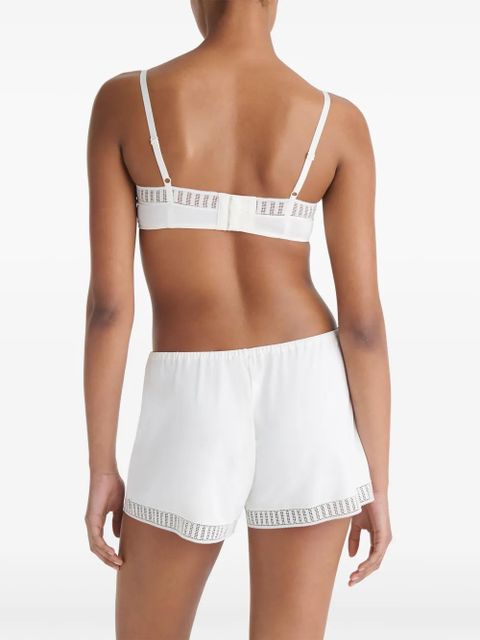 ERES Sylvie Graphic lace-trim shorts - White