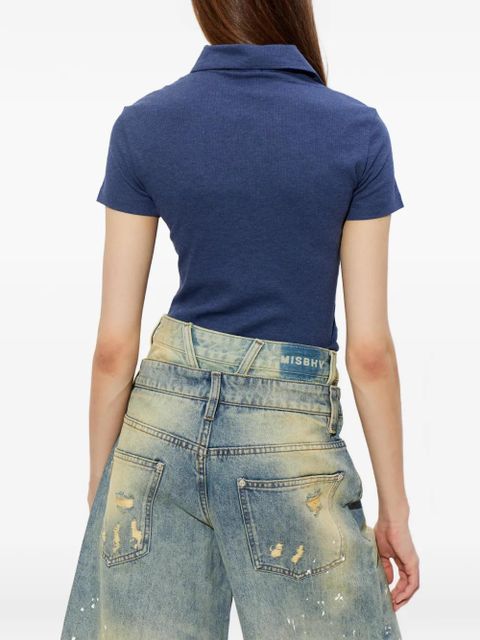 MISBHV patch-detail polo shirt - Blue