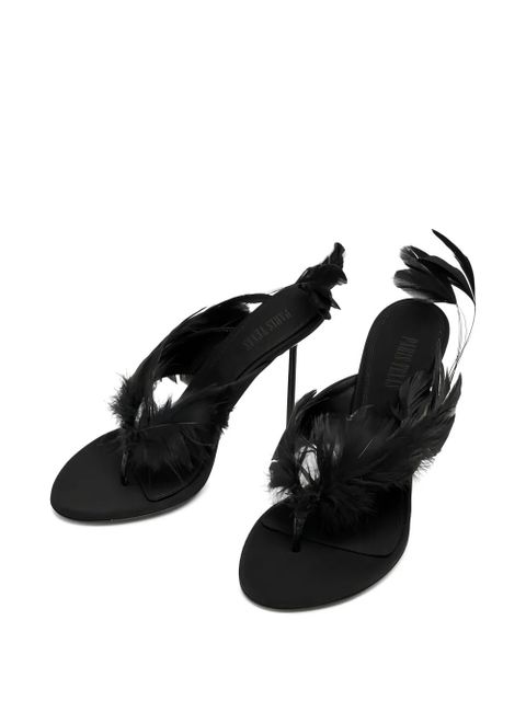 Paris Texas Lidia feather sandals - Black - zdjęcie produktu nr 2