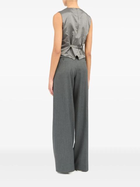 MM6 Maison Margiela satin-finish waistcoat - Grey