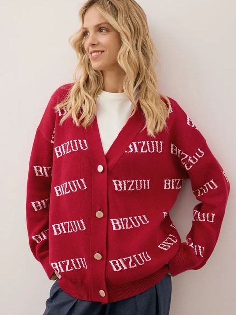 Bizuu kardigan bawełniany KYLE damski kolor bordowy KYLE BORDOWY - zdjęcie produktu nr 1