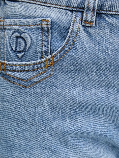 Desigual jeansy PATCHE damskie high waist 25WWDD20