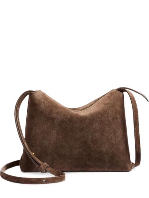 KHAITE medium Lina suede cross body bag - Neutrals - zdjęcie produktu nr 1