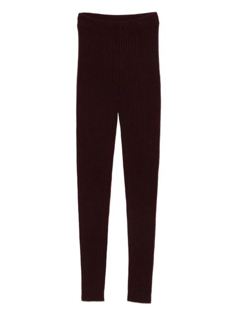Max Mara ribbed leggings - Red - zdjęcie produktu nr 1