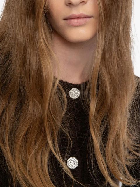 Zadig&Voltaire button-embellished pocket cardigan - Brown