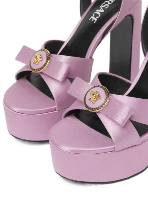 Versace 140mm Gianni Ribbon sandals - Purple