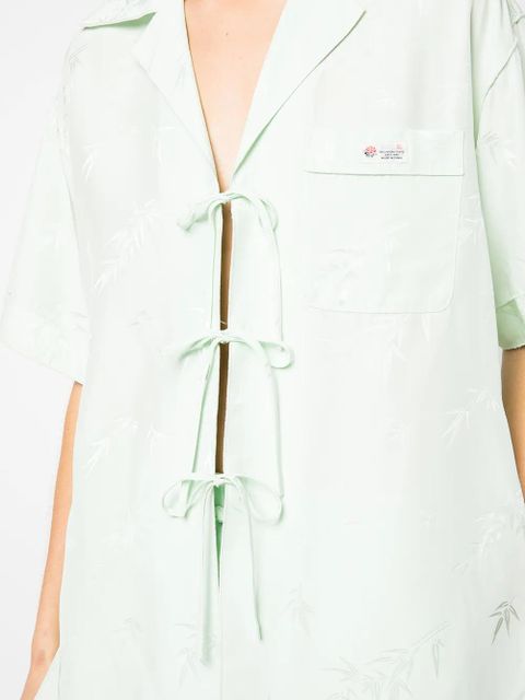 Alexander Wang jacquard pajama-style shirt - Green