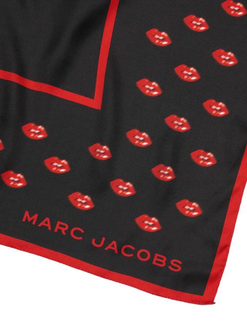 Marc Jacobs lips-print scarf - Black - zdjęcie produktu nr 2