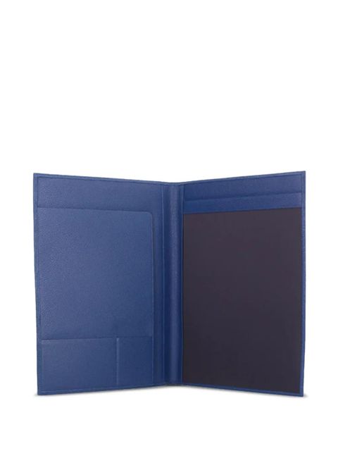 Longchamp Le Foulonné leather notepad cover - Blue