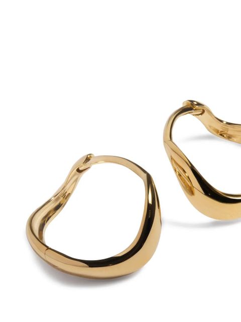 Monica Vinader Swirl huggie earrings - Gold