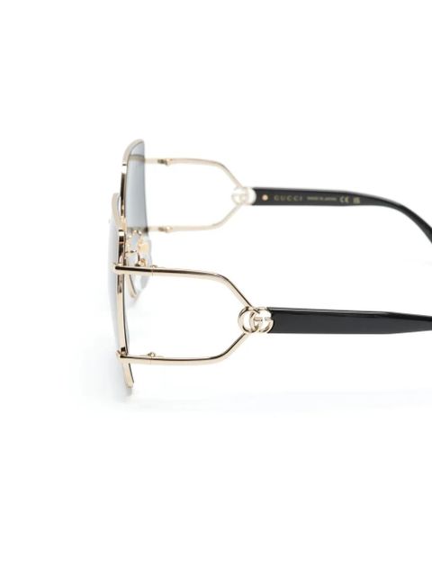 Gucci Eyewear oversize-frame sunglasses - Black