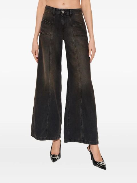 Diesel D-Akii front-pockets jeans - Black