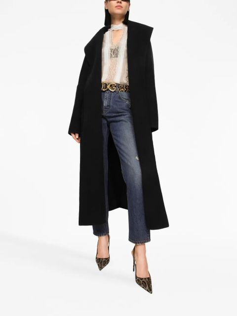 Dolce & Gabbana logo-plaque straight-leg jeans - Blue