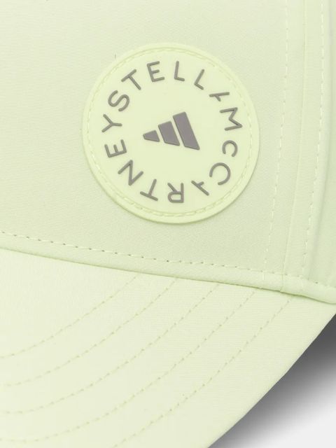 adidas by Stella McCartney czapka z daszkiem kolor zielony z nadrukiem JP2689
