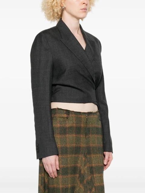 OUR LEGACY herringbone wool jacket - Grey