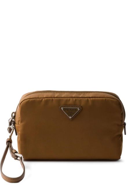 Prada Re-Nylon zip pouch - Brown - zdjęcie produktu nr 1