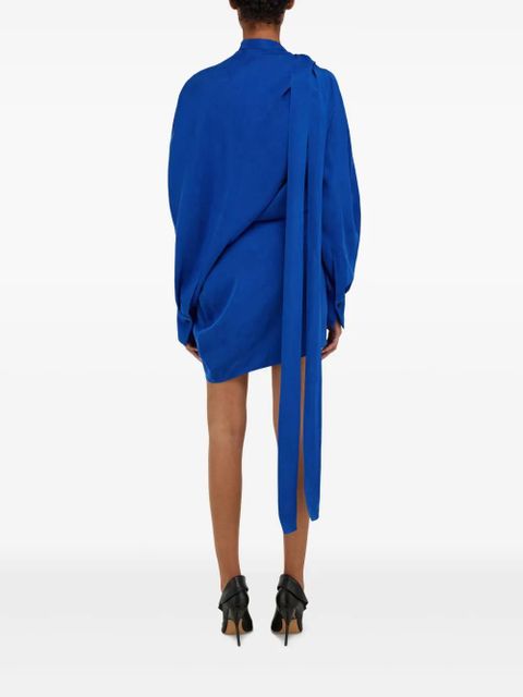 Ferragamo asymmetric mini dress - Blue