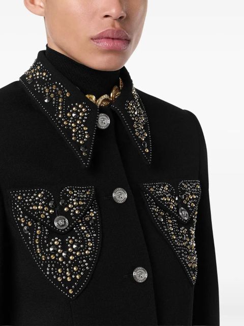 Versace embellished-pocket jacket - Black - zdjęcie produktu nr 2