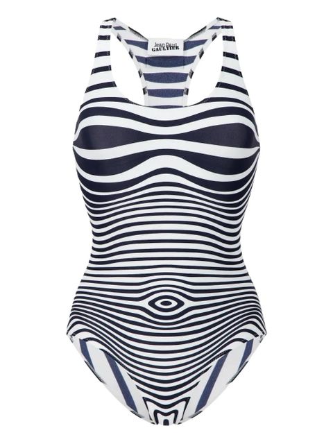 Jean Paul Gaultier striped swimsuit - Blue - zdjęcie produktu nr 1