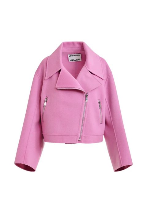 Essentiel Antwerp zip-up jacket - Pink - zdjęcie produktu nr 1